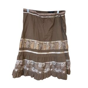 Vintage whimsigoth brown skirt